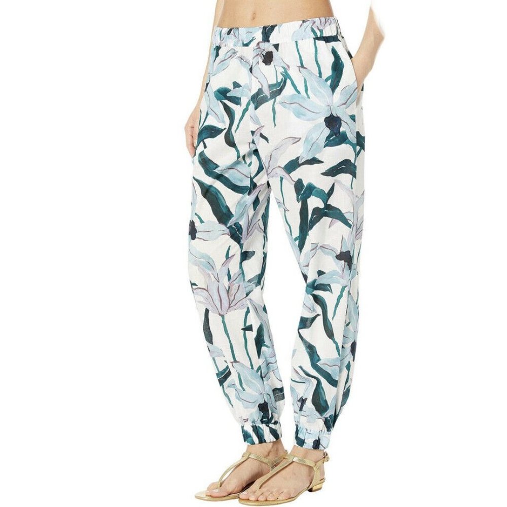 Tory Burch Printed Beach Pant Joggers NWT Small - Picture 2 of 8